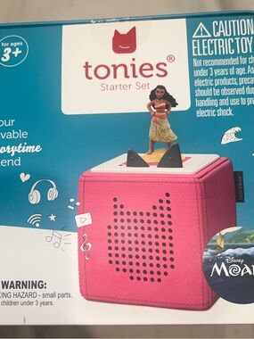 Tonies Pink Toniebox Starter Set - Kids Audio Player